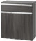 Iris Ohyama - Meuble de Tri Sélectif 3 Compartiments, 45 L, Design Moderne en Bois avec Tiroirs, Rangement pour Déchet Recyclable, Poubelle, pour Cuisine, Bureau, Salle de bain, Chêne Gris, PKT-8670