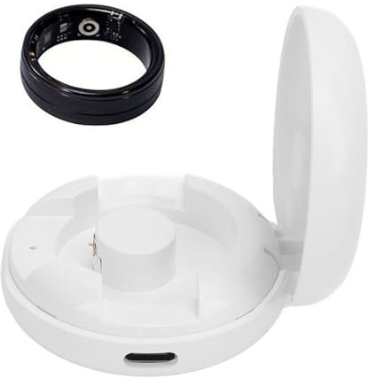 Smart Ring Ladekoffer, Kompaktes Ladekasten Tragbares Ladegerät für Colmi R02 R06 R11M R8 und Smart Rings mit Magnetladungsanschluss