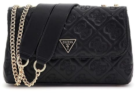 GUESS Adelasia Convertible Xbody Flap Bag Black