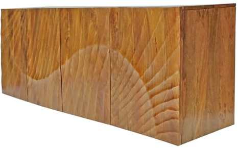Riess Ambiente Sideboard Scorpion - 180cm - braun - Mangoholz mit Stauraum | Soft Close, handgefertigtes Unikat, montiert geliefert, natürliche Maserung