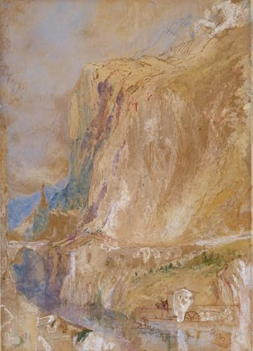 WYKUJMYTO Famous Oil Paintings Nordic Canvas Artwork Painting Graffiti Picture a Valley in the Alps by Mallord William Turner Artwork Canvas Prints for Home Decor 60x90cm