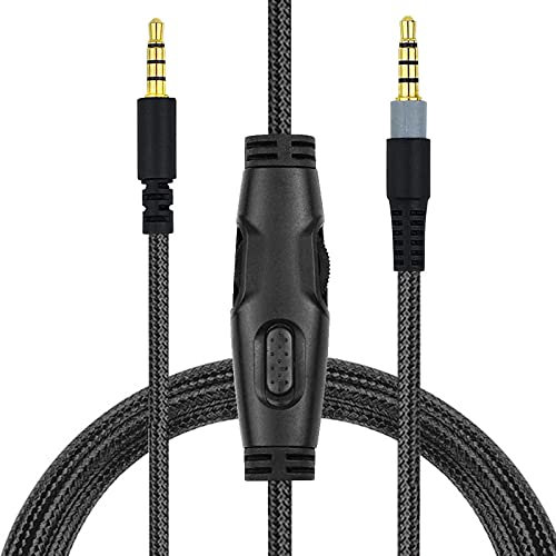 Câble D'extension Amélioré avec Muet Fil Commande Volume pour Cloud Headphones Cable Immersive Gaming Expection Remplacement Gaming Headset Wire