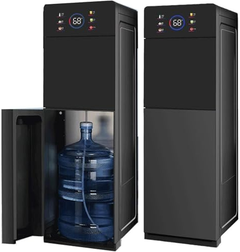 Wasserkühlerspender for den Boden, freistehend, Kalt- und Warmwasserbereiter mit Doppelfunktion, for Zuhause, Büro Familie, Schule, Geschäft, Gewerbe,001,100cm*32cm*31.5cm
