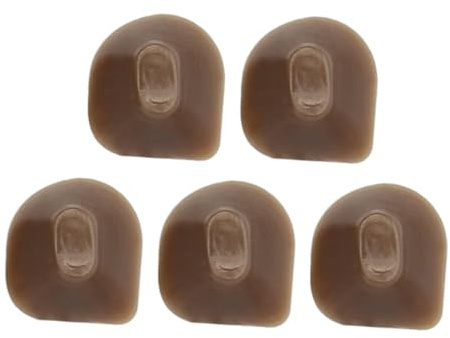 Flötenzubehör Stummschaltpads 5 Stück für Flötenenden Braun | Gummiziegel, Einfache Montage, Leicht zu Reinigen, Praktische Aufbewahrung, Geeignet für Reparatur und Teile