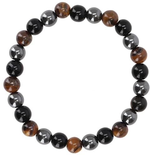 GURU SHOP Mala Armband, Handmala, buddhistischer Schmuck, 6 mm | Unisex, natürliche Perlen, elastisches Band, spirituelle Energie, stilvolles Accessoire