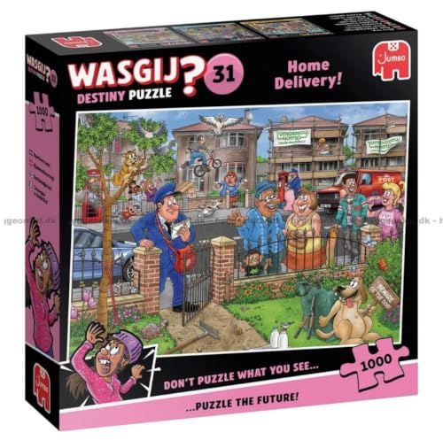 Wasgij Destiny 31 Lieferung frei Haus! – Anspruchsvolles & Kniffliges | 1000-Teile-Puzzle für Erwachsene – FSC-zertifizierte Materialien – Einzigartiges Geschenk für Weihnachten und Geburtstag