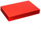 Harbour Housewares Glass Placemats - 30x20cm - Red - Pack of 6 - Dining Table Place Mats Glass Plate Tabletop Protector for Kitchen Dinner, Worktops