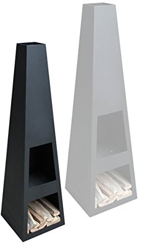 gardenmaxx vilos schwarz Stahl Terrassenofen Outdoor Heizung