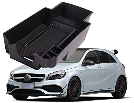 itdegno Scatola Portaoggetti del Bracciolo Central Console Armrest Storage Box per Classe A Classe B Classe GLA Classe CLA
