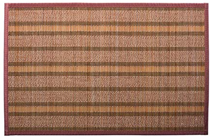 Spirella Osaka - Tappetino da bagno in bambù, 50 x 80 cm, marrone, 50 x 80 cm