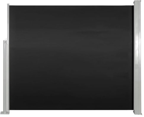 vidaXL Auvent Latéral Rétractable 120x300cm Noir Jardin Balcon Brise-Vue Store