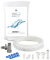 ZO004 Universal Wasserzulaufleitung Anschluss-Set - Absperrventil (3/8x3/8x1/4), 10m Kühlschrankschlauch, Schlauchverbinder (1/4, 3/4, 7/16 Zoll) für SbS Kühlschränke, Osmoseanlagen, Wasserschlauch