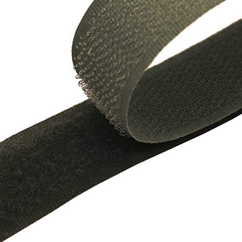 4m Klettband zum Nähen 20mm Flausch- & Hakenband 50 Farben Klettverschluss, Größe:20mm, Gurtband:305 armeegrün