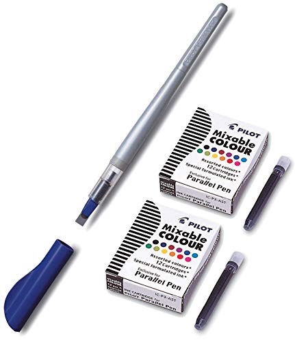 PILOT Kalligraphie-Füller Parallel Pen nachfüllbar (6,0 mm + Patronen)