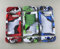 Coque de protection de rechange en silicone pour manette Switch NS Motif camouflage Bleu