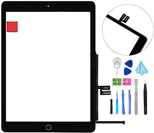 T Phael Black Touch Screen Digitizer for iPad 7/8 Gen 2019 2020 7th/8th Generation A2197 A2198 A2200 A2270 A2428 A2429 A2430 Front Glass Replacement Assembly Replacement with Home Button