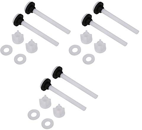 nobrands 3 paires de vis de réservoir d'eau de toilette en deux pièces fixations accessoires de montage outils de réparation