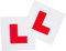 2 x L PLATE Learner Driver Self Adhesive Vinyl Stickers Department of Transport Legal Size Stick on Stickers 178mm