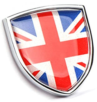 QIDIAN Auto 3D Metallo Emblema Distintivo Adesivi Decalcomanie Corpo Finestra Laterale Moda Decorativo Union Jack per Cooper S ONE F54 F55 F56 F57 R55 R56 R57 F60 R60 Countryman