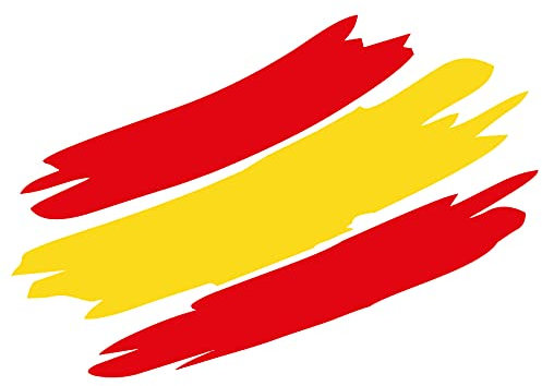 Custom Vinyl Pegatina Vinilo Bandera España Trazo 13x9cm
