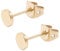Artskin Rose Gold Plated Titanium Dot Stud Earrings for Women Men Girls Hypoallergenic 3mm Round Flat Disc Dainty Earrings for Sensitive Ears (3mm, Rose Gold)