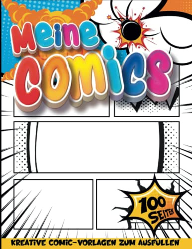 Kreatives Notizbuch: Übungsvorlagen, Um Zu Lernen, Wie Sie Ihr Eigenes Comic-Buch Skizzieren | Animation Bücher Zeichnen | Geschenkideen Mädchen 13 Jahre