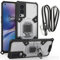 NOVAGO Compatible avec OnePlus Nord 2 5G / 1+ Nord 2 5G -Coque Ultra Résistante avec Anneau Anti Chute et Cordon Sangle réglable pour Le Tour de Cou détachable (Anneau Cordon)…
