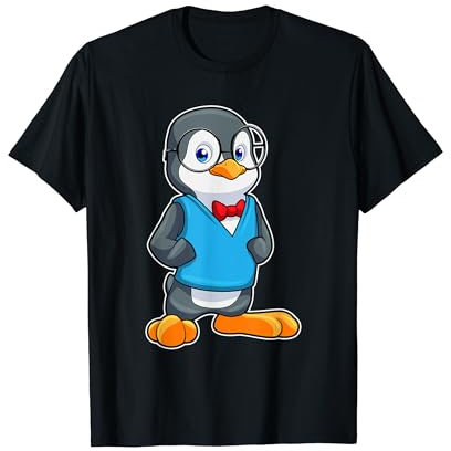 Pinguin Nerd Brille T-Shirt