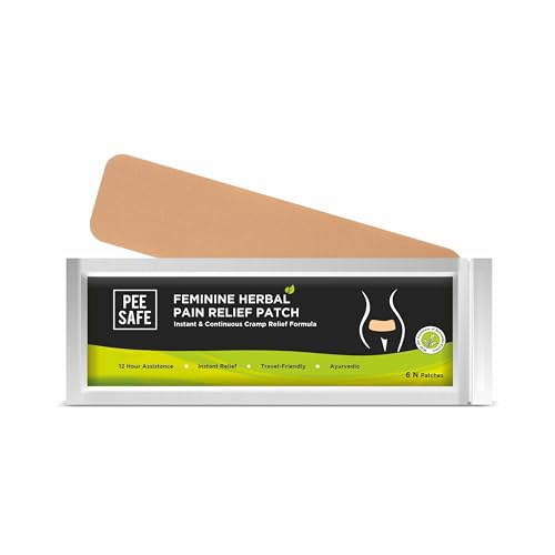 PEESAFE parches de calor para los dolores menstruales (6 Parches | Alivio de los dolores menstruales | parches para aliviar los dolores menstruales | parches para el dolor | parches de calor