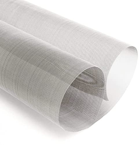 1Pack 300 Mesh 304 Stainless Steel Woven Wire Mesh Never Rust, Hard and Heat Resisting Metal Mesh Sheet Great for Home, Kitchen, Garden, Airbrick - 19.6x39.3 Inch