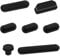 Be In Your Mind 7PCS Dust Plugs Set Compatible with MacBook Pro 14 Inch 16 Inch Laptop Port Silicone Protection Anti Dust Plugs Caps Covers Black