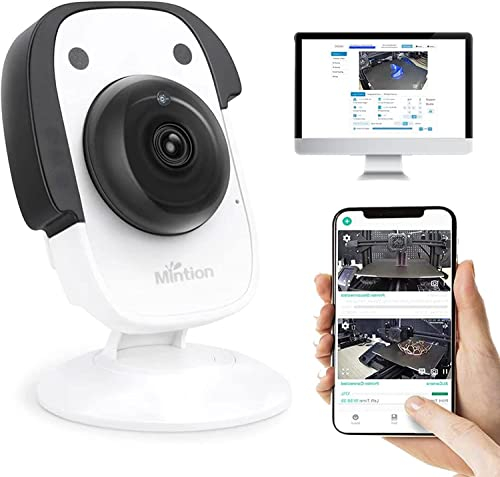 Mintion Beagle Kamera für 3D Drucker, Plug & Play, Fernüberwachung, WLAN Verbindung, Unterstützung für PC/APP, automatische Generierung von Zeitraffervideos, mit 32G Micro SD Karte