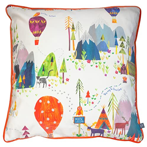 Prestigious Textiles Away We Go Polyester Filled Cushion, Cotton, Jungle