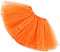 Ugitopi Sparkle für Mädchen Prinzessin Ballett Dance Layered Tüll Tutu Röcke (OneSize Orange)