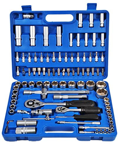 Socket Set, 94PC, Sockets & Accessories Sets, Qty.1 | D00201