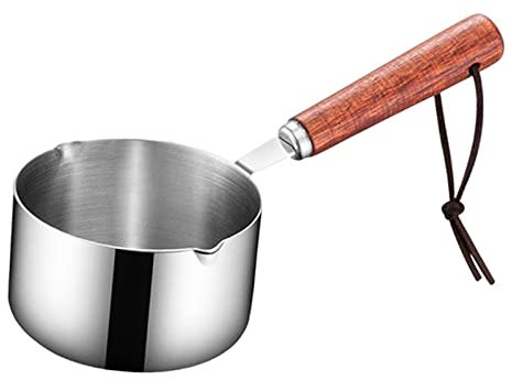 SM SunniMix Petite Casserole en Acier Inoxydable antiadhésive pour Bouillie pour Faire des sauces, de l'huile, Chauffer du Lait, bouillir de l'eau et, 250mL