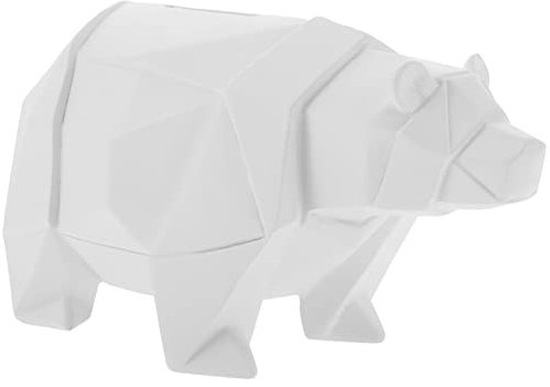 Warmhm Frühlingsfestgeschenk Tier Tischdekoration Eisbär Spardose Bärenstatue Kinderspielzeug Sparschwein Geldtopf Bank Münzbank Kinder Geldbank Wildtierfiguren Sammlung Weiß Anzahl Baby
