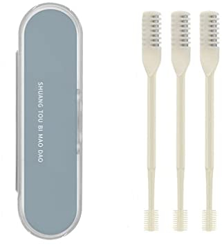 Doppelköpfiges Haarmesser aus Edelstahl, manueller Ohr-Nasen-Haarschneider für Damen/Herren, 2 in 1 Professioneller Nasenhaartrimmer, 360° drehbare Reinigung,Doppelseitiges Nasenhaarmesser24/12/3