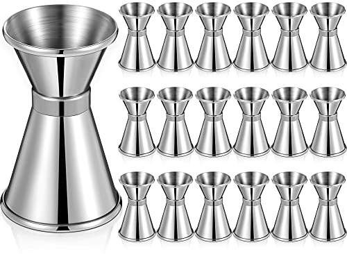 36 pezzi doppio 1/2 & 1 oz Bar Jigger in acciaio inox cocktail Jigger Shot Jigger Misurino Liquore Cup Barista Forniture Misurino Jigger Jigger Giapponese per Bar Bartending Party