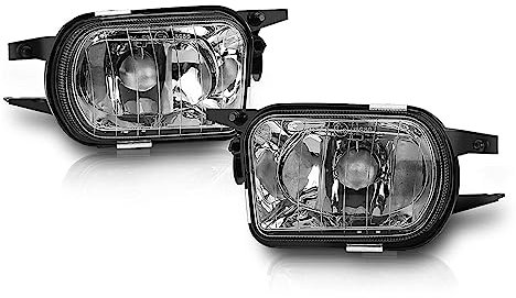 POCHY Auto Nebelscheinwerfer Für Benz C-Klasse W203 C200 C240 2002–2007 2158200556 2158200656 Auto-Frontstoßstange, Nebelscheinwerfer, Lampengehäuse ohne Glühbirne