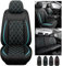 Sitzbezüge Auto Leder Autositzbezüge Universal Set für Seat Leon Ibiza Arona Ateca Altea Exeo Ibl Ibx Toledo grün , Kissen 5-Sitz Vorne Hinten Sitz Protektoren Rutschfest Wasserdicht Langlebig ( Color