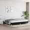 Annlera Bettgestell 203x203x25cm Schwarz Stoff,Sperrholz,Holzwerkstoff Gästebett Schlafzimmerbett Holzbett Jugendbett Doppelbett Sofa Im Wohnzimmer Lattenrost Schrankbett Boxspringbett