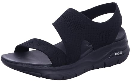 Skechers Women's Cali Arch FIT Brightest Day, Maglia nera., 39 EU