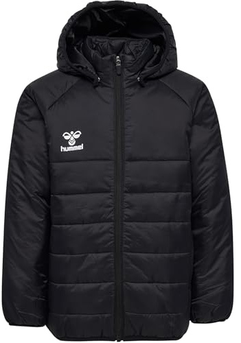 hummel Kids hmlGo Quilted Hood Jacket, Black, Size 164
