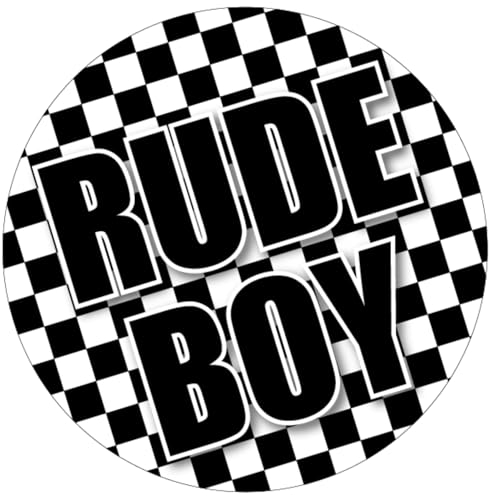 Vinyl-Aufkleber Rude Boy Ska/2 Töne Musik, 2 Stück