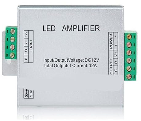 MPGOOD Contrôleur d'amplificateur LED RGB pièce/lot DC12V, adapté aux Bandes Lumineuses LED SMD RGB 3528 et 5050
