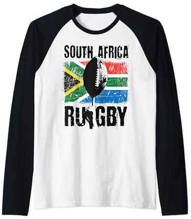 Südafrika Rugby Trikot Rugby South Africa Rugby Raglan