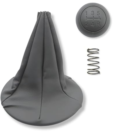 1neiSmartech 5-Gang-Knopfsatz mit Feder, Manschette und Blende - Kompatibel mit Fiat Panda 169 2. Serie (2003-2012), Fiat 500/500C zweite Serie (2007-2013)