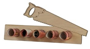Bamboorilla Holzgeschenkset für Handwerker und Heimwerker, Modelle Säge, Kettensäge, Werkzeug, Schraubenschlüssel (Säge)