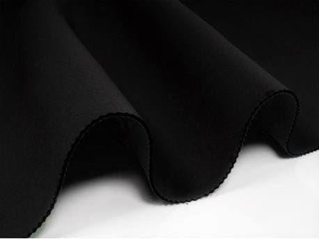 Kacperek - Neopren Stoff - Wärmeisolierender, Dicker Stoff - für Taucher, DIY-Projekte, Nähen - 135cm breit -1 Lfm - 6,5mm dick - 1600g/mb, 1185g/m2 - Schwarz